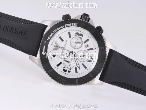 Emporio Armani Classic Mens AR1434 Quartz Chronograph Round Mens Watch