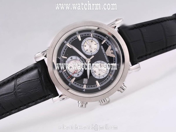 Emporio Armani Classic Mens AR2432 Stainless Steel Bezel Automatic Midsize Watch