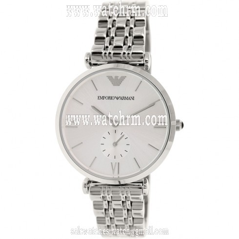 Emporio Armani Classic Silver Dial Quatz Men's Watch AR1819