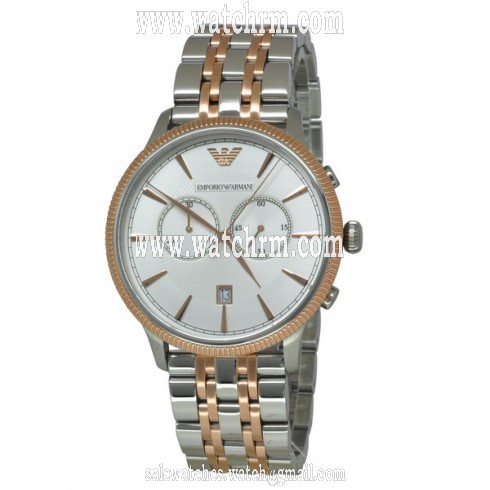 Emporio Armani Classic Silver Dial Cronograph Men's Watch AR1826