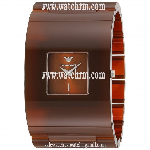 Emporio Armani Donna Catwalk Brown Sunray Dial Ladies Dress Watch AR7397