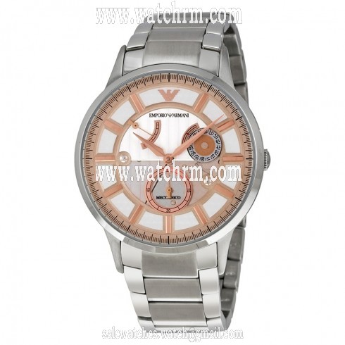 Emporio Armani Meccanico Automatic Silver Dial Men's Watch AR4663