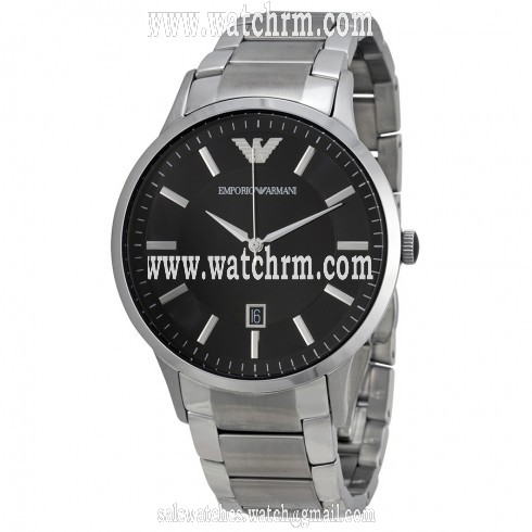 Emporio Armani Sportivo Black Dial Stainless Steel Men's Watch AR2457