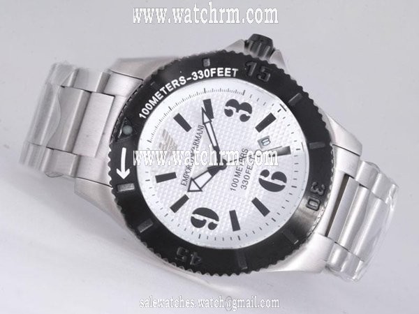 Emporio Armani Sports Divers AR0627 Mens Stainless Steel Case 44mm Watch