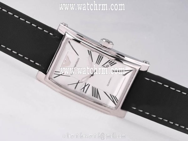 Emporio Armani Super Slim AR2049 Stainless Steel Case Stainless Steel Bezel Mens Watch