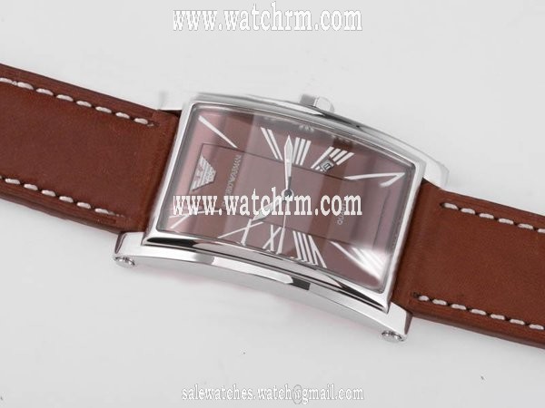 Emporio Armani Super Slim AR2060 Mens 33x55mm Stainless Steel Case Watch