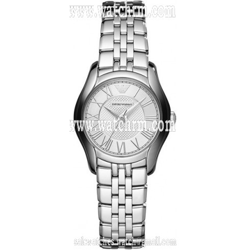 Emporio Armani Valente Silver Dial Stainless Steel Ladies Watch AR1716