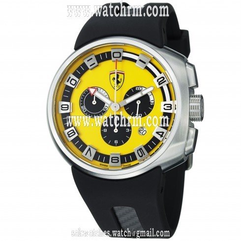 Ferrari F1 Podium Yellow Dial Chronograph Men's Watch FE-10-ACC-CG-FC-YW