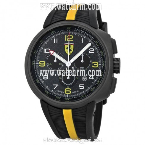Ferrari F1 Fast Lap Carbon Fiber Dial Chronograph Men's Watch FE-10-IPGUN-CG-FC