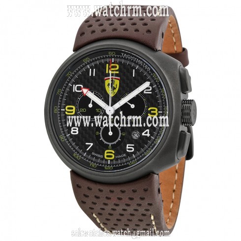 Ferrari F1 Fast Lap Carbon Fiber Dial Chronograph Men's Watch FE-10-IPGUN-CP-FC