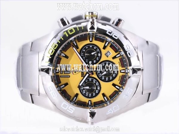 Ferrari Panerai Ferrari Granturismo FER00011 Quartz Chronograph 43mm Yellow Dial Watch