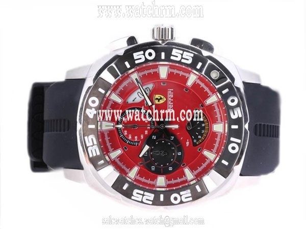 Ferrari Panerai Ferrari Granturismo FER00013 42mm Womens Black Rubber Strap Watch
