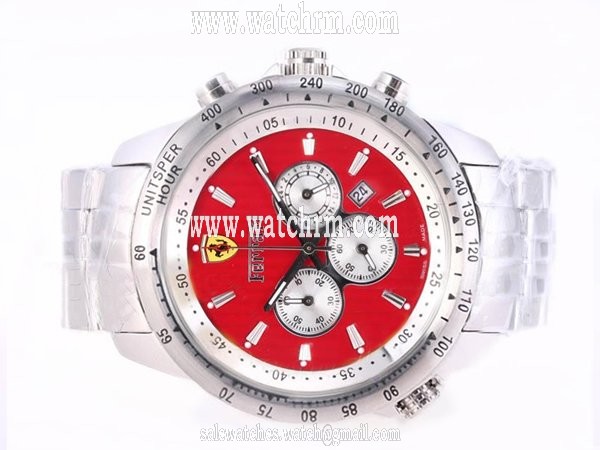 Ferrari Panerai Ferrari Granturismo FER00013 Red Dial Automatic Chronograph Watch