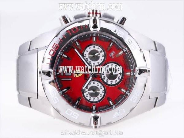 Ferrari Panerai Ferrari Granturismo FER00013 Red Dial Stainless Steel Case Round Watch