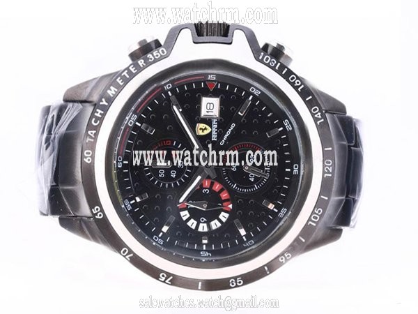 Ferrari Panerai Ferrari Special Editions PAM00060 Black PVD Strap Black Dial 42mm Watch