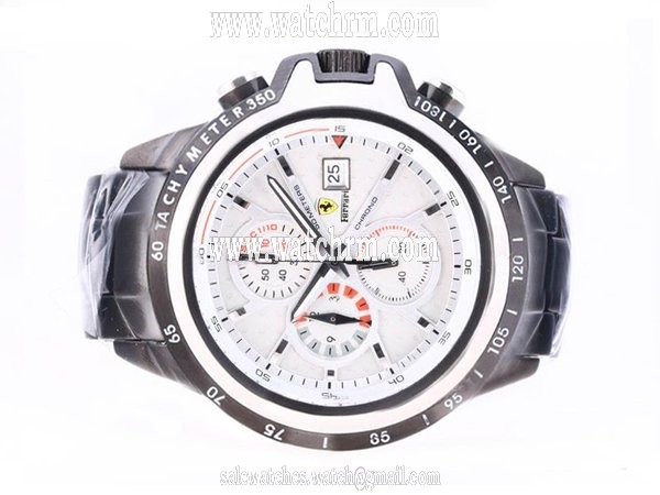 Ferrari Panerai Ferrari Special Editions PAM00060 White Dial Stainless Steel Bezel Watch