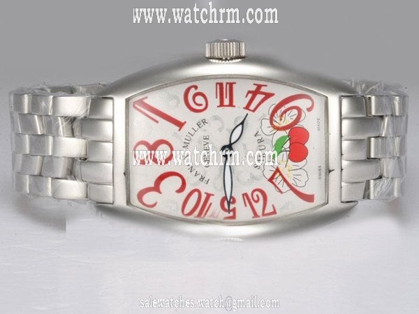 Franck Muller Cintree Curvex 1752 QZ ACB ACE Stainless Steel Bezel Midsize Automatic Watch