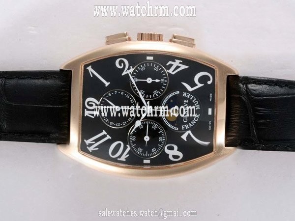 Franck Muller Cintree Curvex Chronograph 9800 CC QP B Manual Winding Midsize 36x49mm Watch