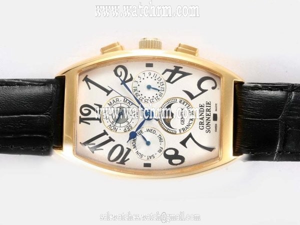 Franck Muller Cintree Curvex Chronograph 9880-CCQP 36x49mm Midsize Automatic Watch