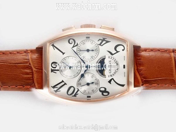 Franck Muller Cintree Curvex Chronograph 9880-CCQP Manual Winding Midsize Watch