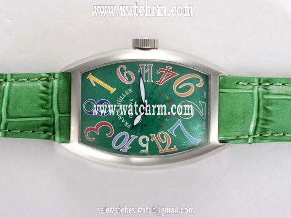 Franck Muller Cintree Curvex Crazy Hours 8880-CH-CODE-ACBL Automatic Green Dial Rectangle Watch