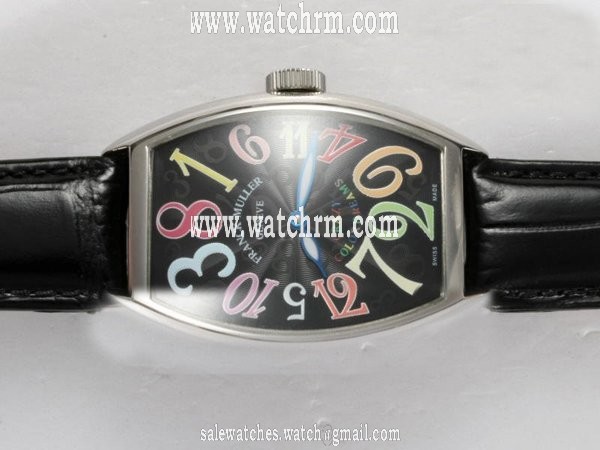 Franck Muller Cintree Curvex Crazy Hours 8880-CH-CODR-ACB Automatic Rectangle Black Dial Watch