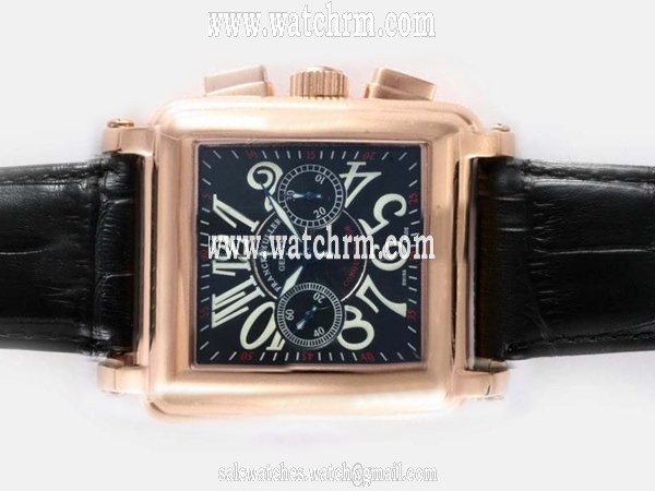 Franck Muller Conquistador Cortez 10000-CC 41x41mm Black Dial Manual Winding Watch