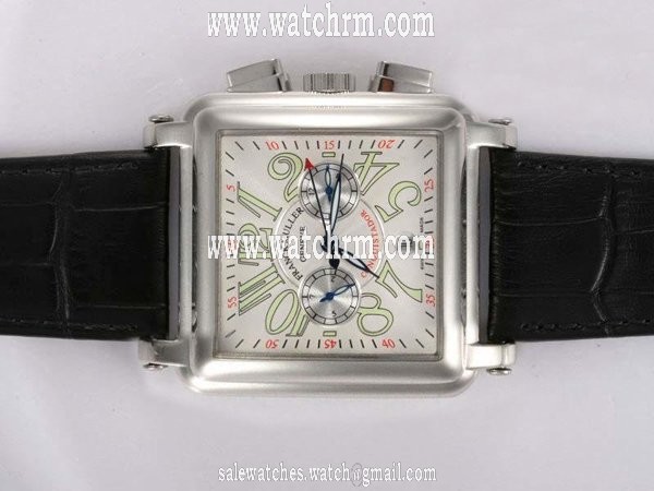 Franck Muller Conquistador Cortez 10000-CC Automatic Stainless Steel Bezel White Dial Watch