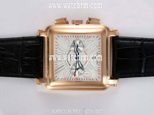Franck Muller King Conquistador 10000-CC White Dial Square Automatic Watch