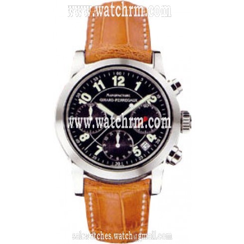 Girard Perragaux Sport Classique 18kt White Gold Brown Leather Men's Watch 80210.0.53.6756A