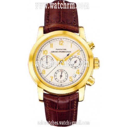Girard Perragaux Sport Classique 18kt Yellow Gold Brown Leather Men's Watch 80210.0.51.8158B
