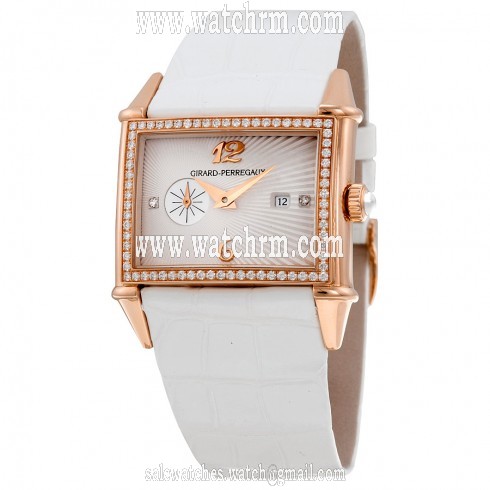 Girard Perregaux 1945  Sunburst Dial 18K Pink Gold Automatic Ladies Watch 25750D52A161-CK7A