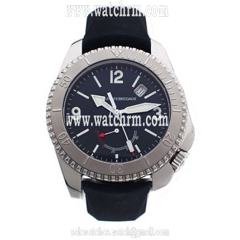 Girard Perregaux Seahawk II Stainless Steel Black Rubber Men's Watch 49900-0-11-6146