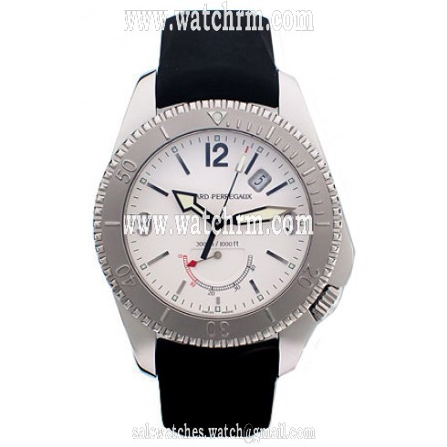 Girard Perregaux Seahawk II Stainless Steel Black Rubber Men's Watch 49900-0-11-7147