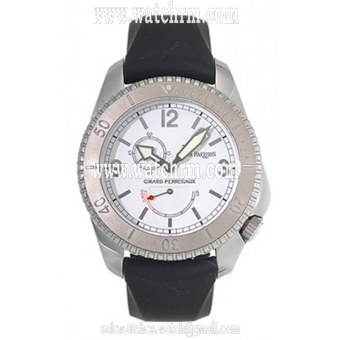 Girard Perregaux Seahawk II Stainless Steel Black Rubber Men's Watch 49910-0-58-7147