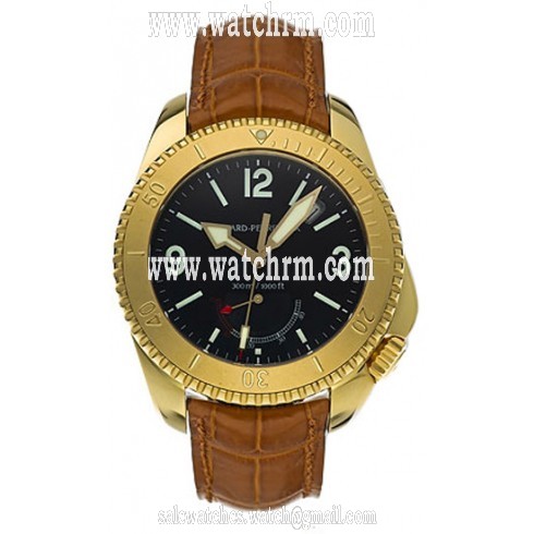 Girard Perregaux Seahawk II 18kt Yellow Gold Brown Leather Men's Watch 49920-0-51-6146