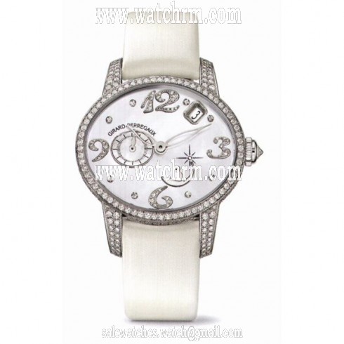 Girard Perregaux Cats Eye 18kt White Gold Diamond Automatic Ladies Watch 80480D53P762-KK7A