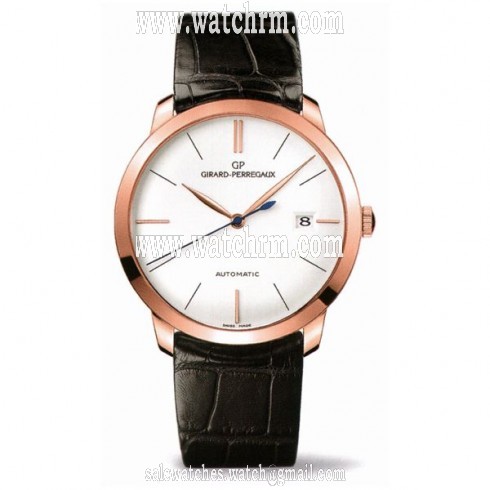 Girard Perregaux 1966 Classique Automatic Silver Dial Men's Watch 49525-52-131-BK6A