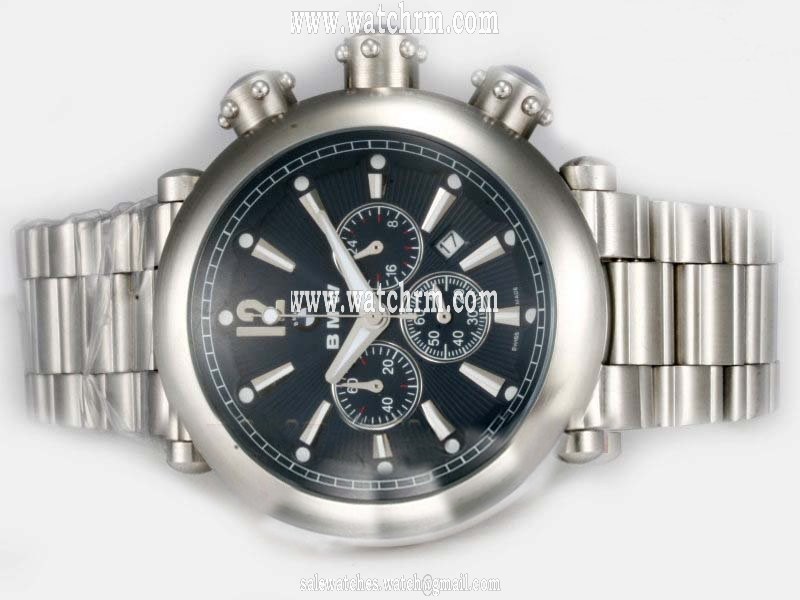 Girard Perregaux Classique Elegance 24990 Black Dial Quartz Chronograph 47mm Watch
