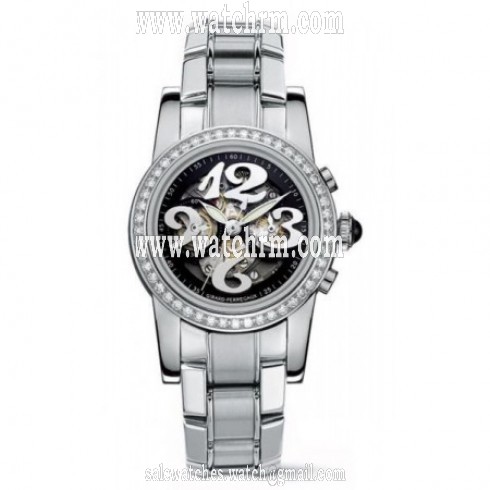 Girard Perregaux Lady Chronograph Black Dial Stainless Steel Ladies Watch 80440D11A611-11A