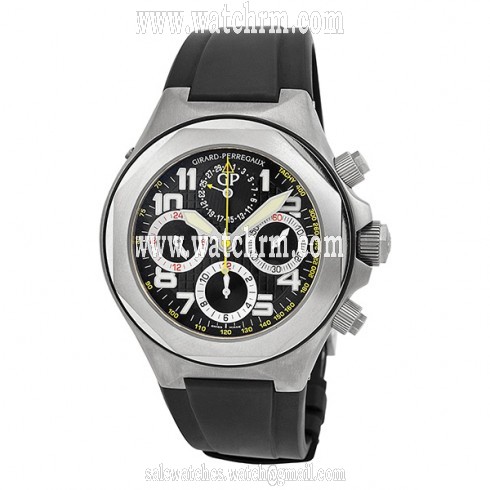Girard Perregaux Laureato EVO3 Titanium Black Rubber Men's Watch 80180-21-611-FK6A
