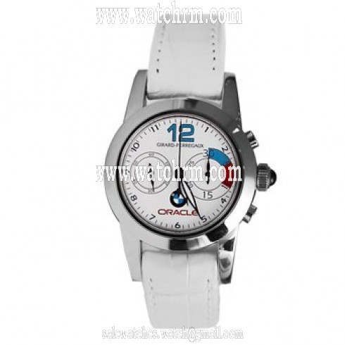 Girard Perregaux Oracle White Dial Automatic Ladies Watch 80440-11-712-CB7A