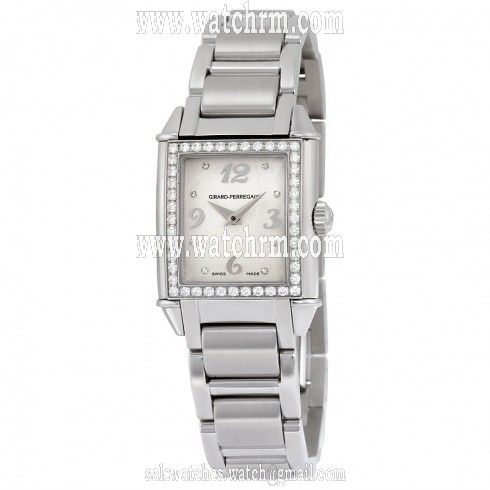 Girard-Perregaux Vintage 1945 Silver Dial Ladies Stainless Steel Watch 25890D11A761-11A