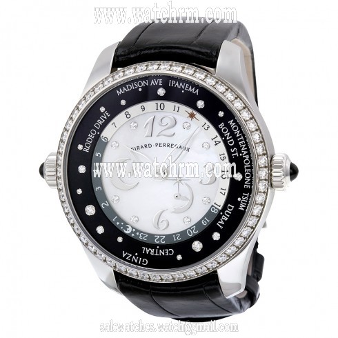 Girard Perregaux WW.TC Mother of Pearl Dial Diamond Automatic Unisex Watch 49860D11A762ACK6A