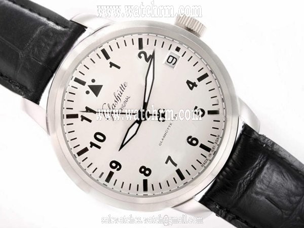 Glashutte Senator Sixties 39-52-01-02-04 Round White Dial Automatic Watch