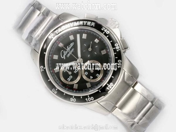 Glashutte Sport Evolution Chronograph 39-31-43-61-02 Automatic Black Dial 42mm Watch