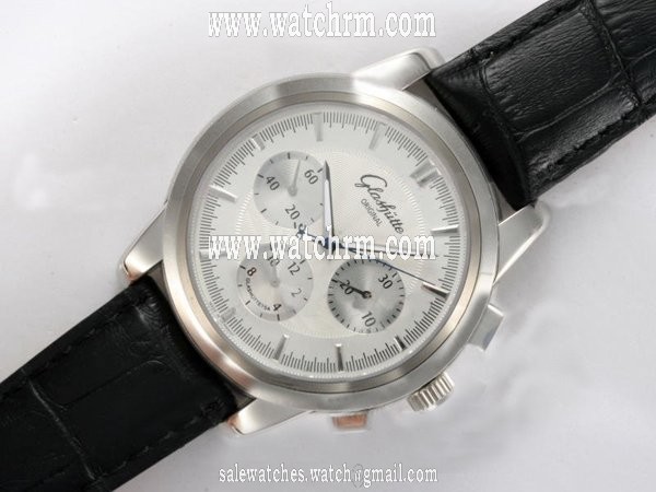 Glashutte Sport Evolution Chronograph 39-31-43-61-02 Midsize Round Manual Winding Watch