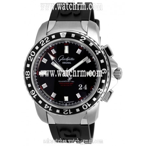 Glashutte Sport Evolution GMT Men's Watch 39-55-43-03-04