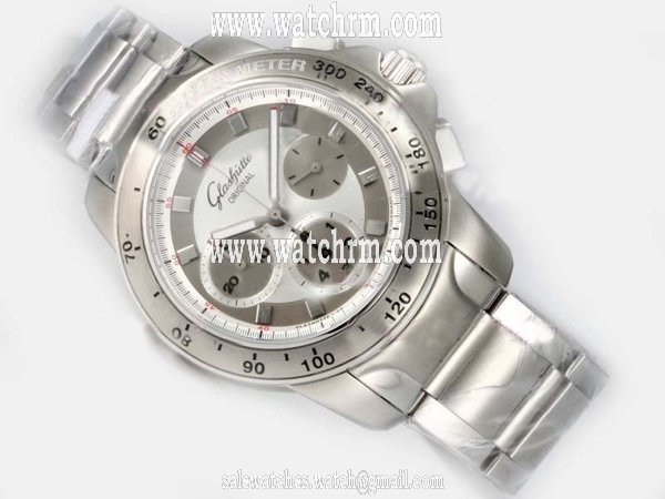 Glashutte Sport Evolution Impact Chronograph 39-31-73-73-14 Round Automatic White Dial Watch