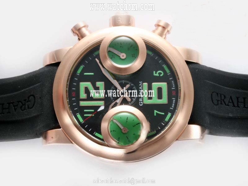 Graham Chronofighter Oversize 2OVBZ.B1A.K10B Automatic 46mm Midsize Watch